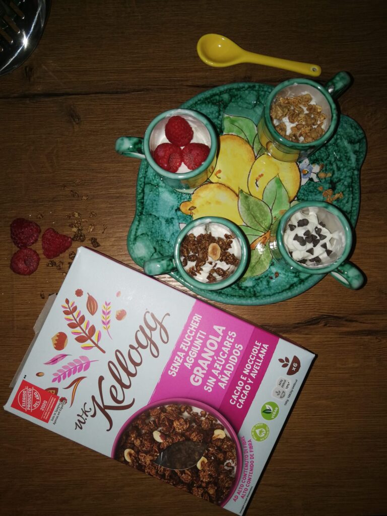 colazione ideale con i cornflakes kellog's