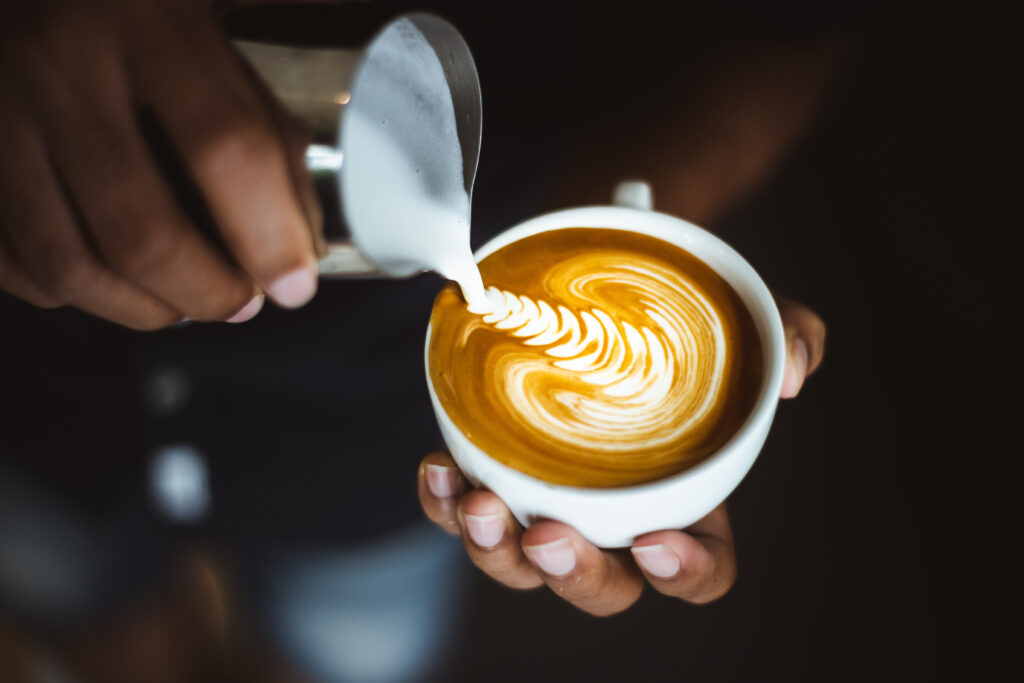 latte art per bed and breakfast