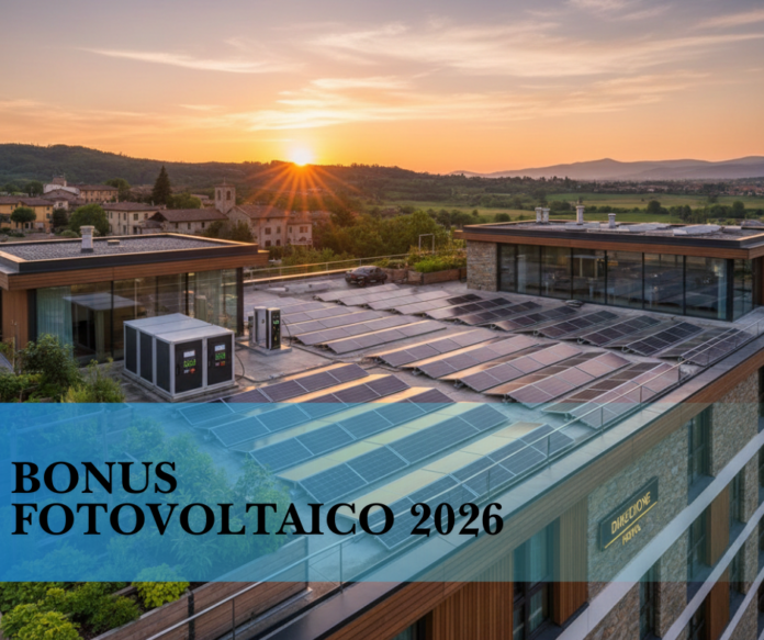 Bonus Fotovoltaico 2026: come ottenere incentivi e agevolazioni per la tua strutture ricettiva - Direzione Hotel Bonus Fotovoltaico 2026: come ottenere incentivi e agevolazioni per la tua strutture ricettiva - Direzione Hotel