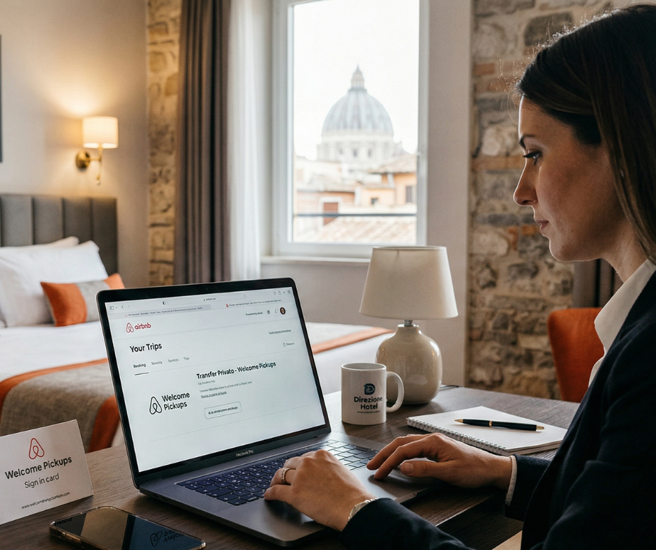 Airbnb e Welcome Pickups: il Transfer Privato entra in App. Rivoluzione per la Guest Experience - Direzione Hotel
