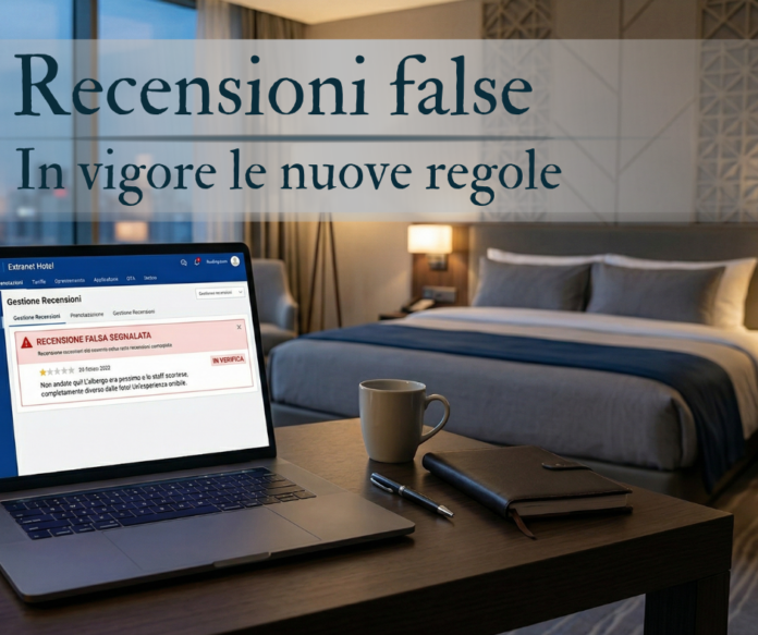 Recensioni false: dal 7 Aprile via alla Legge 34/2026. Cosa cambia per Hotel e Ristoranti? - Direzione Hotel Recensioni false: dal 7 Aprile via alla Legge 34/2026. Cosa cambia per Hotel e Ristoranti? - Direzione Hotel