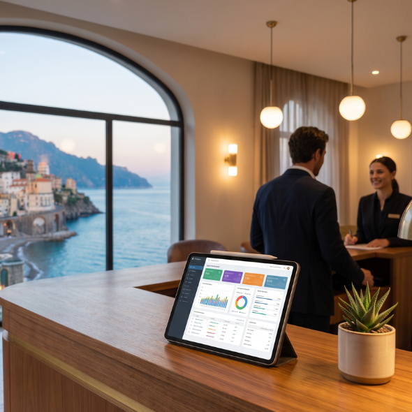 Bando Voucher Doppia Transizione Salerno 2026: Come digitalizzare il tuo Hotel a fondo perduto - Direzione Hotel Bando Voucher Doppia Transizione Salerno 2026: Come digitalizzare il tuo Hotel a fondo perduto - Direzione Hotel