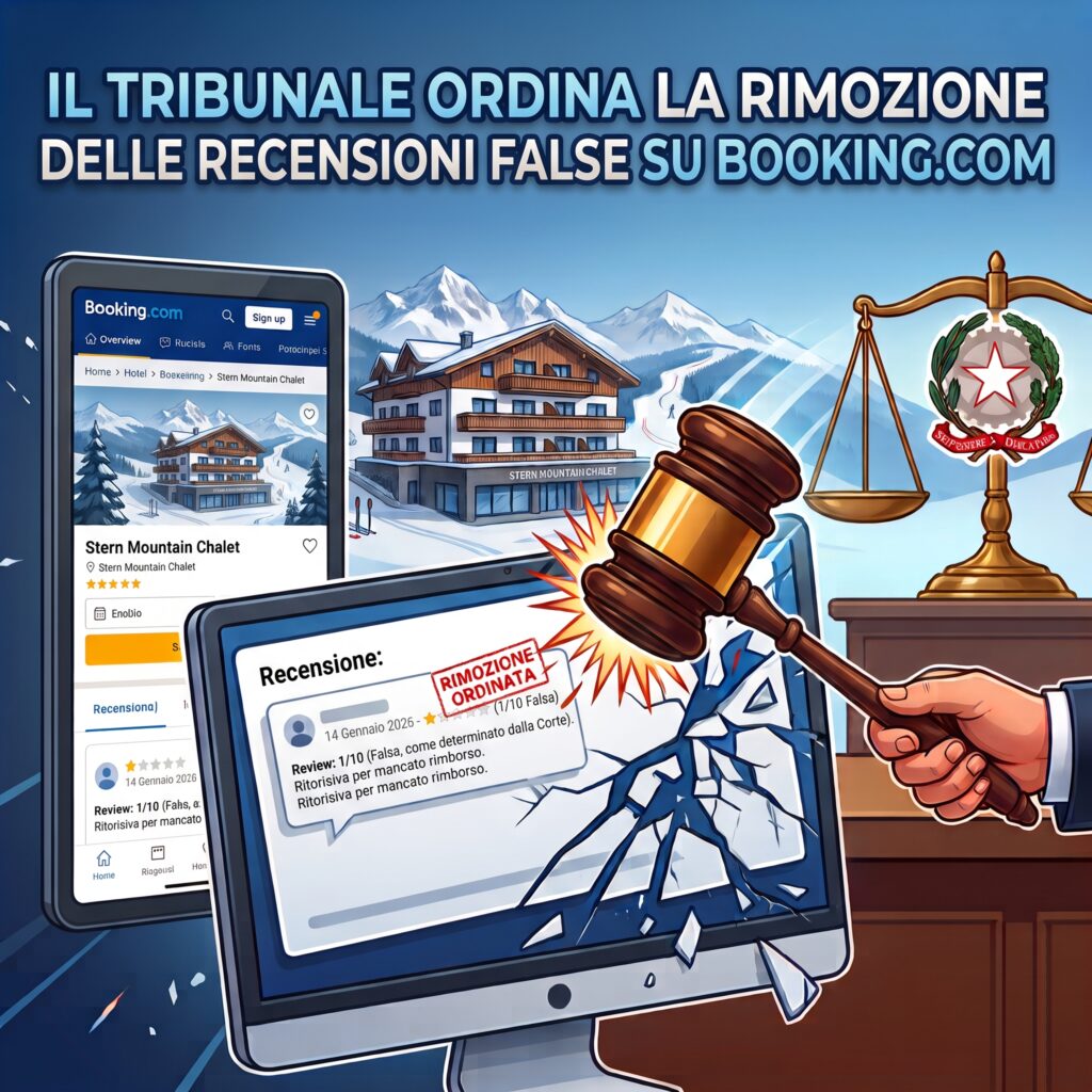 Recensione falsa su Booking: Il tribunale ordina la rimozione - Direzione Hotel