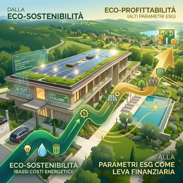 Dall’Eco-Sostenibilità all’Eco-Profittabilità: Il passaggio dai costi energetici ai parametri ESG nel settore ricettivo - Direzione Hotel Dall’Eco-Sostenibilità - all’Eco-Profittabilità: Il passaggio dai costi energetici ai parametri ESG nel settore ricettivo - Direzione Hotel