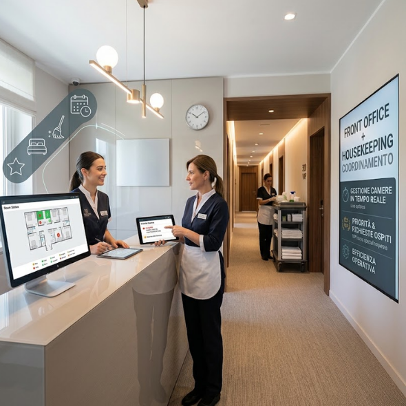 Come coordinare Reception e Housekeeping: Strategie per gestire camere e richieste ospiti - Direzione Hotel